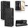 Custodia per telefono in pelle con trama a nido d'ape a pois per Honor 200 Pro (nera) Custodia per telefono in pelle con trama a nido d'ape a pois per Honor 200 Pro (nera)