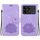 Custodia per telefono in pelle goffrata Xiaomi Redmi K70E Lotus (viola)