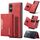 Per Sony Xperia 10 VI DG.MING M2 Series Borsa multi-carta a 3 scomparti + custodia magnetica per telefono (rosso) Per Sony Xperia 10 VI DG.MING M2 Series Borsa multi-carta a 3 scomparti + custodia magnetica per telefono (rosso)