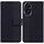 Custodia per telefono in pelle goffrata geometrica per Honor 200 (nera)
