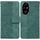 Custodia per telefono in pelle goffrata geometrica per Honor 200 Pro (verde) Custodia per telefono in pelle goffrata geometrica per Honor 200 Pro (verde)