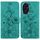Custodia per telefono in pelle goffrata Lily per Honor 200 5G (verde)