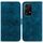 Custodia per telefono in pelle goffrata Global Lily per Honor 200 Lite (blu scuro) Custodia per telefono in pelle goffrata Global Lily per Honor 200 Lite (blu scuro)