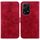 Custodia per telefono in pelle goffrata Global Lily per Honor 200 Lite (rossa) Custodia per telefono in pelle goffrata Global Lily per Honor 200 Lite (rossa)