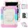 Per iPad Pro 11 2024 Custodia protettiva in silicone + PC per tablet (arcobaleno rosa) Per iPad Pro 11 2024 Custodia protettiva in silicone + PC per tablet (arcobaleno rosa)