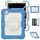 Per iPad Pro 11 2024 Custodia protettiva in silicone + tablet PC (crema+blu navy) Per iPad Pro 11 2024 Custodia protettiva in silicone + tablet PC (crema+blu navy)