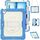 Per iPad Air 13 2024 Custodia protettiva in silicone + tablet PC (crema+blu navy) Per iPad Air 13 2024 Custodia protettiva in silicone + tablet PC (crema+blu navy)