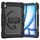 Custodia per tablet PC ibrida in silicone per iPad Air 13 2024 con tracolla (nera) Custodia per tablet PC ibrida in silicone per iPad Air 13 2024 con tracolla (nera)