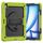 Per iPad Air 13 2024 Custodia tablet PC ibrida in silicone con tracolla (nero + giallo verde) Per iPad Air 13 2024 Custodia tablet PC ibrida in silicone con tracolla (nero + giallo verde)