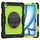 Per iPad Air 13 2024 Custodia tablet PC ibrida in silicone con tracolla (giallo verde + nero) Per iPad Air 13 2024 Custodia tablet PC ibrida in silicone con tracolla (giallo verde + nero)
