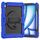 Per iPad Air 13 2024 Custodia tablet PC ibrida in silicone con tracolla (nero + blu scuro) Per iPad Air 13 2024 Custodia tablet PC ibrida in silicone con tracolla (nero + blu scuro)