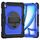 Per iPad Air 13 2024 Custodia tablet PC ibrida in silicone con tracolla (blu scuro + nero) Per iPad Air 13 2024 Custodia tablet PC ibrida in silicone con tracolla (blu scuro + nero)
