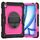 Per iPad Air 13 2024 Custodia tablet PC ibrida in silicone con tracolla (rosa rossa + nera) Per iPad Air 13 2024 Custodia tablet PC ibrida in silicone con tracolla (rosa rossa + nera)