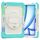Per iPad Air 13 2024 Custodia tablet PC ibrida in silicone con tracolla (camouflage azzurro) Per iPad Air 13 2024 Custodia tablet PC ibrida in silicone con tracolla (camouflage azzurro)