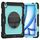 Per iPad Air 13 2024 Custodia tablet PC ibrida in silicone con tracolla (azzurro + nero) Per iPad Air 13 2024 Custodia tablet PC ibrida in silicone con tracolla (azzurro + nero)