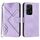 Per Honor 200 Lite Custodia per cellulare in pelle con motivo Global Line Skin Feel (viola chiaro) Per Honor 200 Lite Custodia per cellulare in pelle con motivo Global Line Skin Feel (viola chiaro)