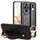 Custodia per telefono posteriore in pelle con cinturino per Honor 200 Pro 5G (nera) Custodia per telefono posteriore in pelle con cinturino per Honor 200 Pro 5G (nera)