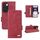 Per OPPO Reno12 Pro Custodia per telefono in pelle con chiusura magnetica globale (rosso) Per OPPO Reno12 Pro Custodia per telefono in pelle con chiusura magnetica globale (rosso)