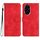 Custodia per telefono in pelle per Honor 200 Pro con motivo a cuore Skin Feel (rosso) Custodia per telefono in pelle per Honor 200 Pro con motivo a cuore Skin Feel (rosso)
