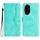 Per Honor 200 Pro Custodia per telefono in pelle con motivo a cuore Skin Feel (azzurro) Per Honor 200 Pro Custodia per telefono in pelle con motivo a cuore Skin Feel (azzurro)