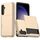Per Samsung Galaxy S23 FE 5G Custodia per telefono antiurto con slot per schede (oro) Per Samsung Galaxy S23 FE 5G Custodia per telefono antiurto con slot per schede (oro)