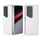 Custodia per telefono in PU con struttura trasparente in tessuto intrecciato For Honor Magic V2 RSR Porsche Design (bianca) Custodia per telefono in PU con struttura trasparente in tessuto intrecciato For Honor Magic V2 RSR Porsche Design (bianca)