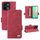 Custodia per telefono in pelle con chiusura magnetica per vivo Y28 4G (rossa) Custodia per telefono in pelle con chiusura magnetica per vivo Y28 4G (rossa)