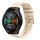 Per Huawei Watch GT 2E Cinturino per orologio in silicone tinta unita con motivo a pois ondulato da 22 mm (beige) Per Huawei Watch GT 2E Cinturino per orologio in silicone tinta unita con motivo a pois ondulato da 22 mm (beige)