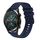 Per Huawei GT2 46mm 22mm cinturino in silicone tinta unita con motivo a pois ondulato (blu navy) Per Huawei GT2 46mm 22mm cinturino in silicone tinta unita con motivo a pois ondulato (blu navy)