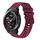 Cinturino per orologio in silicone tinta unita con motivo a punti ondulati da 22 mm per Honor Watch GS Pro (rosso vino) Cinturino per orologio in silicone tinta unita con motivo a punti ondulati da 22 mm per Honor Watch GS Pro (rosso vino)