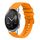Per Honor Magic Watch 2 46mm 22mm Cinturino in silicone tinta unita con motivo a pois ondulato (giallo) Per Honor Magic Watch 2 46mm 22mm Cinturino in silicone tinta unita con motivo a pois ondulato (giallo)
