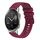 Per Honor Magic Watch 2 46mm 22mm Cinturino in silicone tinta unita con motivo a punti ondulati (rosso vino) Per Honor Magic Watch 2 46mm 22mm Cinturino in silicone tinta unita con motivo a punti ondulati (rosso vino)
