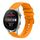 Per Huawei Watch 3 Pro Nuovo cinturino in silicone tinta unita con motivo a pois ondulato da 22 mm (giallo) Per Huawei Watch 3 Pro Nuovo cinturino in silicone tinta unita con motivo a pois ondulato da 22 mm (giallo)