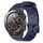 Per Huawei Watch 2 20mm Cinturino per orologio in silicone tinta unita con motivo a calcio (blu navy) Per Huawei Watch 2 20mm Cinturino per orologio in silicone tinta unita con motivo a calcio (blu navy)