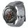 Per Huawei Watch 2 20mm Cinturino per orologio in silicone tinta unita con motivo a calcio (grigio) Per Huawei Watch 2 20mm Cinturino per orologio in silicone tinta unita con motivo a calcio (grigio)