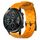 Per Honor MagicWatch2 42mm 20mm Cinturino per orologio in silicone tinta unita con motivo a calcio (giallo)