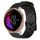 Per Garmin Venu 20mm Cinturino per orologio in silicone tinta unita modello calcio (nero) Per Garmin Venu 20mm Cinturino per orologio in silicone tinta unita modello calcio (nero)