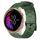 Per Garmin Venu 20mm Cinturino per orologio in silicone tinta unita modello calcio (verde militare) Per Garmin Venu 20mm Cinturino per orologio in silicone tinta unita modello calcio (verde militare)