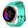 Per Garmin Venu 20mm Cinturino per orologio in silicone tinta unita modello calcio (verde acqua) Per Garmin Venu 20mm Cinturino per orologio in silicone tinta unita modello calcio (verde acqua)