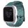 Per Garmin Venu SQ 20mm Cinturino per orologio in silicone tinta unita con motivo a calcio (Rock Cyan) Per Garmin Venu SQ 20mm Cinturino per orologio in silicone tinta unita con motivo a calcio (Rock Cyan)