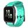 Per Garmin Forerunner Sq2 Cinturino per orologio in silicone tinta unita da 20 mm con motivo a calcio (verde acqua) Per Garmin Forerunner Sq2 Cinturino per orologio in silicone tinta unita da 20 mm con motivo a calcio (verde acqua)