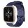 Per Garmin Forerunner Sq2 Music 20mm Cinturino per orologio in silicone tinta unita con motivo a calcio (blu navy) Per Garmin Forerunner Sq2 Music 20mm Cinturino per orologio in silicone tinta unita con motivo a calcio (blu navy)