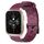 Per Garmin Forerunner Sq2 Music Cinturino per orologio in silicone tinta unita da 20 mm con motivo a calcio (rosso vino) Per Garmin Forerunner Sq2 Music Cinturino per orologio in silicone tinta unita da 20 mm con motivo a calcio (rosso vino)