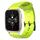 Per Garmin Forerunner Sq2 Music Cinturino per orologio in silicone tinta unita da 20 mm con motivo a calcio (verde lime)