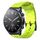 Per Xiaomi MI Watch S1 22mm Cinturino per orologio in silicone tinta unita con motivo a calcio (verde lime)