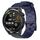 Per Huawei Watch GT Runner 22mm Cinturino per orologio in silicone tinta unita con motivo a calcio (blu navy) Per Huawei Watch GT Runner 22mm Cinturino per orologio in silicone tinta unita con motivo a calcio (blu navy)