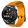 Per Huawei Watch GT Runner 22mm Cinturino per orologio in silicone tinta unita con motivo a calcio (giallo)