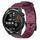 Per Huawei Watch GT Runner 22mm Cinturino in silicone tinta unita con motivo a calcio (vino rosso) Per Huawei Watch GT Runner 22mm Cinturino in silicone tinta unita con motivo a calcio (vino rosso)