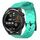 Per Huawei Watch GT Runner 22mm Cinturino per orologio in silicone tinta unita con motivo a calcio (verde acqua) Per Huawei Watch GT Runner 22mm Cinturino per orologio in silicone tinta unita con motivo a calcio (verde acqua)