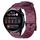 Per Huawei Watch 3 22mm Cinturino in silicone tinta unita con motivo a calcio (vino rosso) Per Huawei Watch 3 22mm Cinturino in silicone tinta unita con motivo a calcio (vino rosso)